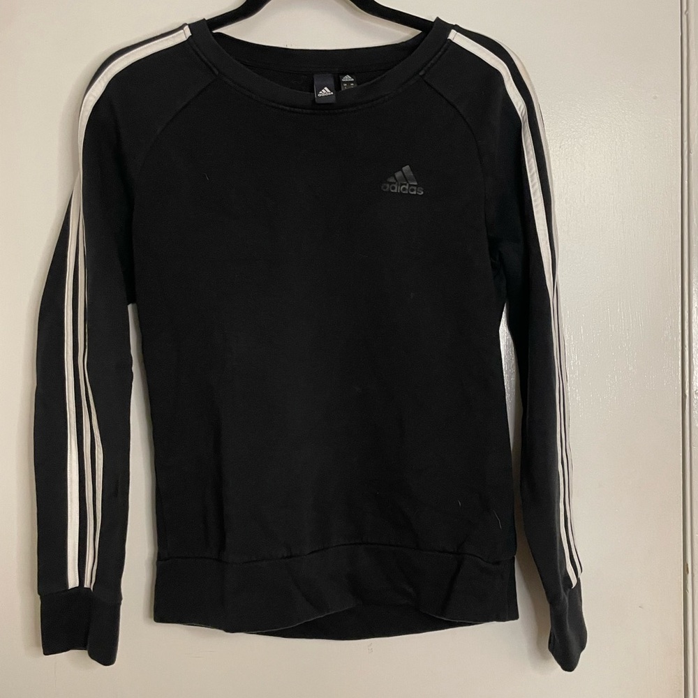 Black Adidas Crewneck